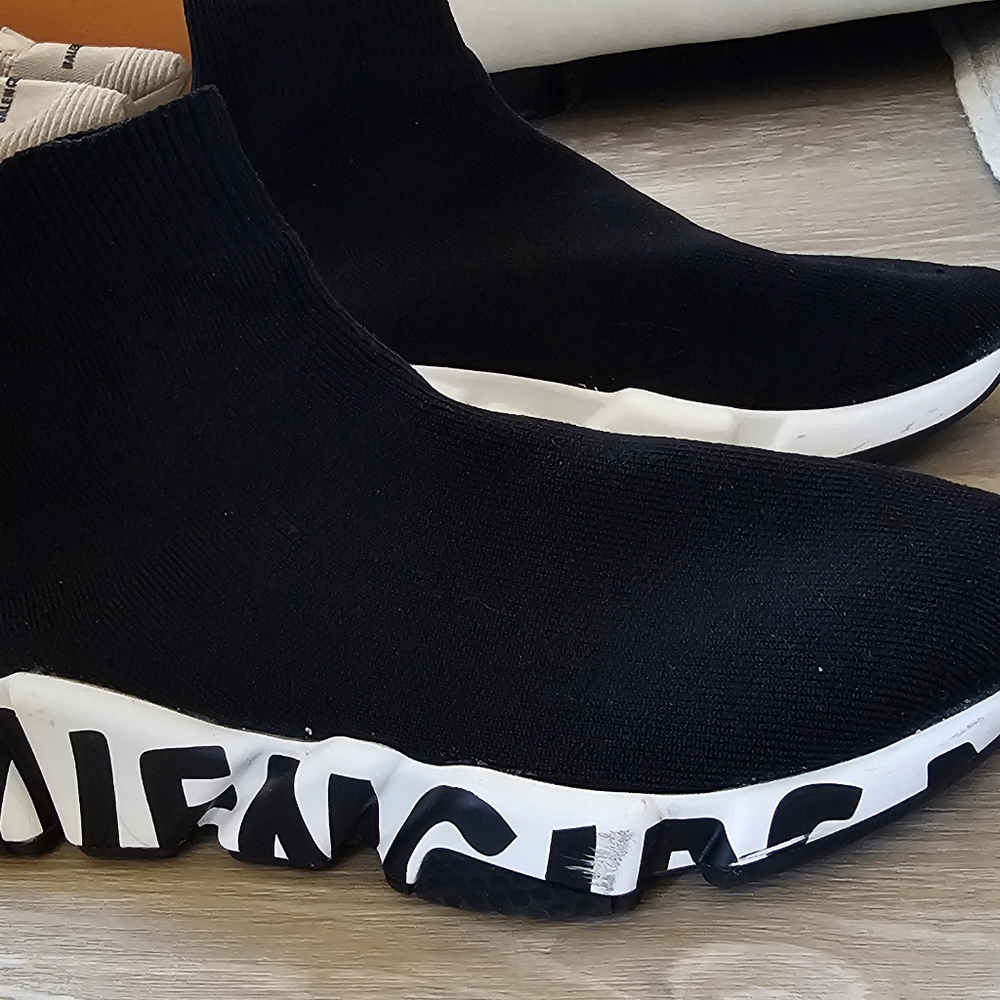 Womens Balenciaga Speed Sneaker Black